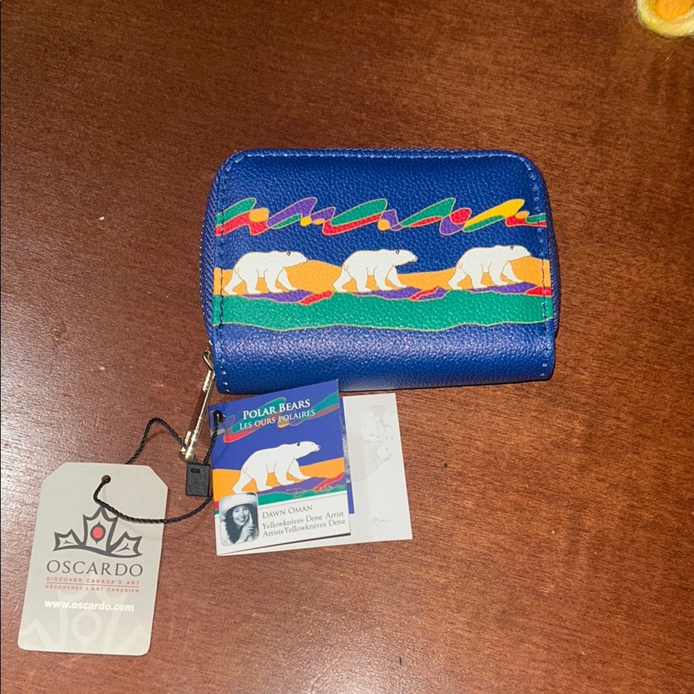 Oscardo Blue Polar Bear Wallet